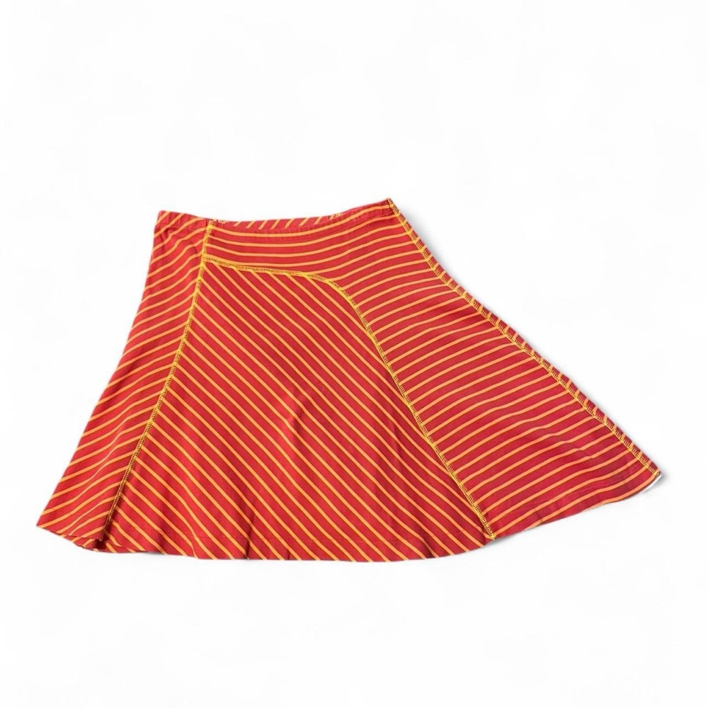 Hanna Andersson Red and Yellow A-Line Skirt, size 150